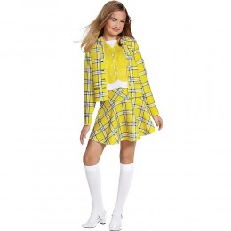 Kids Girls Clueless Cher Horowitz Suit Cosplay Skirt Teen Halloween Party Costumes