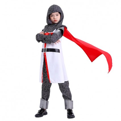 Ready Goods Boys Medieval renaissance templar Knight Crusades Cosplay For Kids Halloween Carnival Party Costumes Ready Goods Boys Medieval renaissance templar Knight Crusades Cosplay For Kids Halloween Carnival Party Costumes