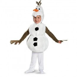 Toddler Cute Snowman Olaf Cosplay Jumpsuit Halloween Christmas Party Costumes For Kids