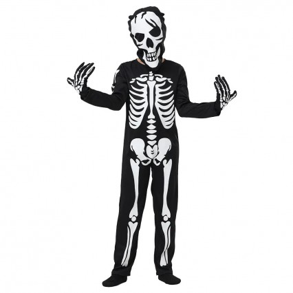 Child Unisex Halloween Zombie Skeleton Glow In The Dark Costume Cosplay Jumpsuit Kids Fancy Dress-up Theme Party Costumes Child Unisex Halloween Zombie Skeleton Glow In The Dark Costume Cosplay Jumpsuit Kids Fancy Dress-up Theme Party Costumes