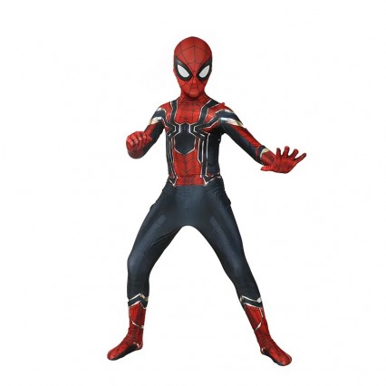 Child Unisex Superhero Iron Spiderman Cosplay Zentai Jumpsuit For Kids Fancy Dress-up Halloween Carnival Party Costume Suit Child Unisex Superhero Iron Spiderman Cosplay Zentai Jumpsuit For Kids Fancy Dress-up Halloween Carnival Party Costume Suit