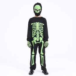 Kids Scary Glow In The Dark Skeleton Zombie Cosplay Jumpsuit Halloween Theme Party Costumes  Kids Scary Glow In The Dark Skeleton Zombie Cosplay Jumpsuit Halloween Theme Party Costumes