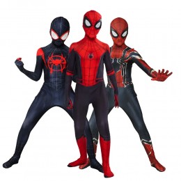 Kids Superhero Iron Black Spiderman Cosplay Zentai Jumpsuit Halloween Carnival Party Costumes  Kids Superhero Iron Black Spiderman Cosplay Zentai Jumpsuit Halloween Carnival Party Costumes