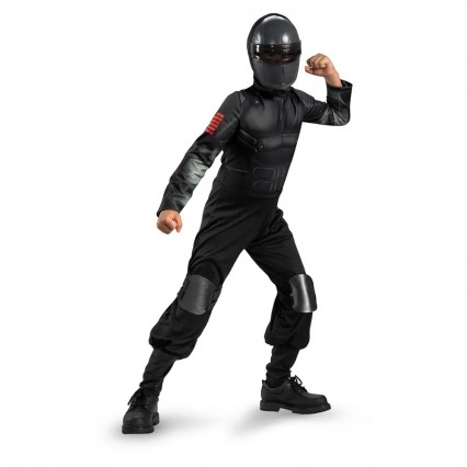 Movie Character G.i. Joe Snake Eyes Ninja Modern Solider Jumpsuit Outfit For Kids Boys Halloween Party Cosplay Costumes Movie Character G.i. Joe Snake Eyes Ninja Modern Solider Jumpsuit Outfit For Kids Boys Halloween Party Cosplay Costumes
