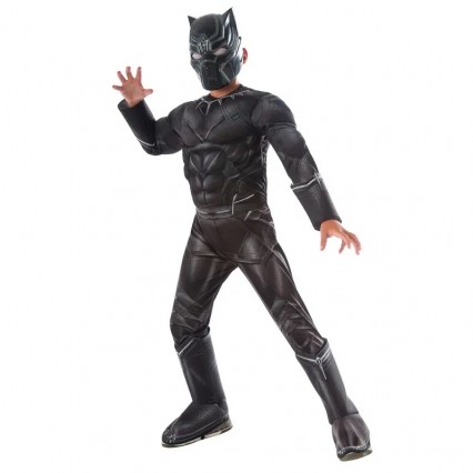 Ready Goods Boy Civil War Superhero Black Panther Cosplay Muscle Jumpsuit Kids Halloween Carnival Party Costumes Ready Goods Boy Civil War Superhero Black Panther Cosplay Muscle Jumpsuit Kids Halloween Carnival Party Costumes