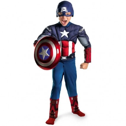 Ready Goods Boys Superhero CA Cosplay Muscle Jumpsuit Kids Halloween Carnival Party Dress-up Costumes Ready Goods Boys Superhero CA Cosplay Muscle Jumpsuit Kids Halloween Carnival Party Dress-up Costumes