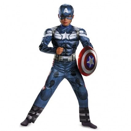 Ready Goods Movie Superhero CA Winter Soldier Cosplay Muscle Jumpsuit Kids Boys Halloween Carnival Party Dress-up Costumes Ready Goods Movie Superhero CA Winter Soldier Cosplay Muscle Jumpsuit Kids Boys Halloween Carnival Party Dress-up Costumes