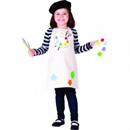 Girls Artist Painter Cosplay Fancy Dress-up Career Day Costumes For Kids Girls Artist Painter Cosplay Fancy Dress-up Career Day Costumes For Kids