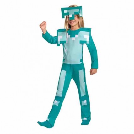 Kids Cartoon Characters Diamond Armor Cosplay Jumpsuit Halloween Carnival Game Theme Party Costumes Kids Cartoon Characters Diamond Armor Cosplay Jumpsuit Halloween Carnival Game Theme Party Costumes