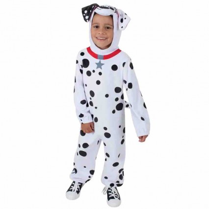 Lovely Dog Dalmatians Animal Jumpsuit Cosplay For Kids Halloween Party Costumes Size XS To L Lovely Dog Dalmatians Animal Jumpsuit Cosplay For Kids Halloween Party Costumes Size XS To L