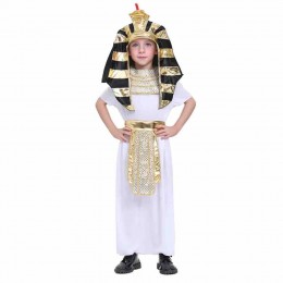 Ready Goods Boys Classic 4-10y Ancient Egyptian King Pharaonic Costume For Return to School Dress up Halloween Purim Carnival  Ready Goods Boys Classic 4-10y Ancient Egyptian King Pharaonic Costume For Return to School Dress up Halloween Purim Carnival