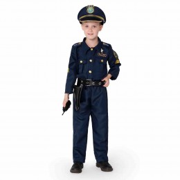 Wholesale High Quality Kids Boy Police Uniform Character Career Day Halloween Party Fancy Dress Costumes  Wholesale High Quality Kids Boy Police Uniform Character Career Day Halloween Party Fancy Dress Costumes