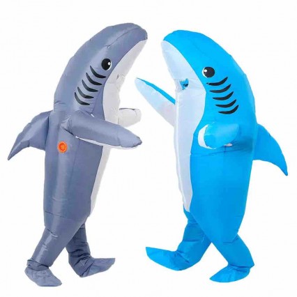 Adult Inflatable Shark Blow-up Halloween Carnival Party Costume Adult Inflatable Shark Blow-up Halloween Carnival Party Costume
