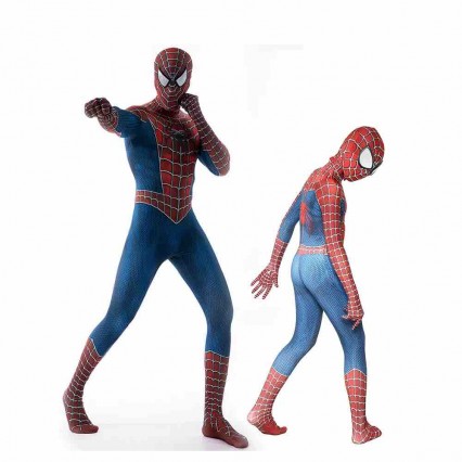 High Quality Adult Child Classic Spiderman Cosplay Zentai Halloween Party Costume High Quality Adult Child Classic Spiderman Cosplay Zentai Halloween Party Costume