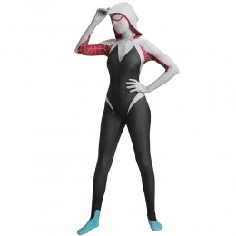 High Quality Woman Girl Spider Gwen Stacy Cosplay Halloween Party Costume  High Quality Woman Girl Spider Gwen Stacy Cosplay Halloween Party Costume