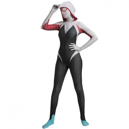 High Quality Woman Girl Spider Gwen Stacy Cosplay Halloween Party Costume High Quality Woman Girl Spider Gwen Stacy Cosplay Halloween Party Costume
