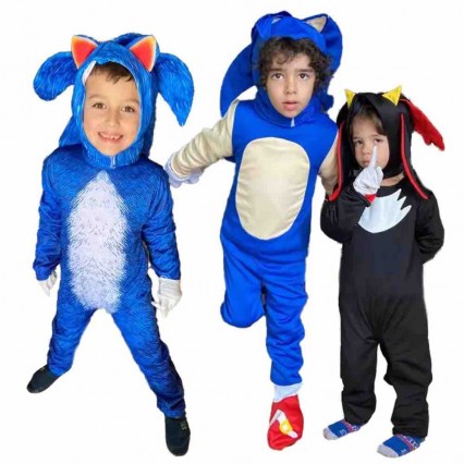 Kids The Hedgehog Cosplay Jumpsuit Halloween Costumes Kids The Hedgehog Cosplay Jumpsuit Halloween Costumes