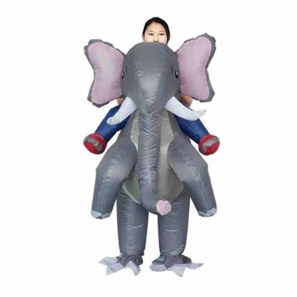 Adult Funny Animal Inflatable Giant Elephant Cosplay Blow-up Suit Halloween Carnival Party Costume Adult Funny Animal Inflatable Giant Elephant Cosplay Blow-up Suit Halloween Carnival Party Costume