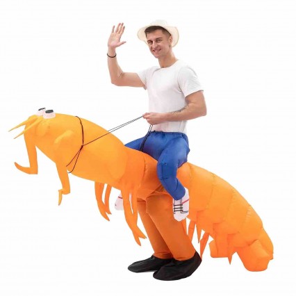 Adult Funny Inflatable Animal Mantis Shrimp Cosplay Air Blow-up Suits Halloween Carnival Party Costume Adult Funny Inflatable Animal Mantis Shrimp Cosplay Air Blow-up Suits Halloween Carnival Party Costume