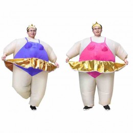 Adult Funny Inflatable Fat Ballet Dancer Sumo Wrestler Cosplay Blow-up Halloween Carnival Party Costume  Adult Funny Inflatable Fat Ballet Dancer Sumo Wrestler Cosplay Blow-up Halloween Carnival Party Costume