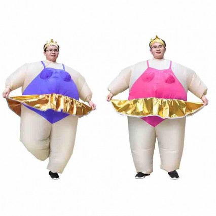 Adult Funny Inflatable Fat Ballet Dancer Sumo Wrestler Cosplay Blow-up Halloween Carnival Party Costume Adult Funny Inflatable Fat Ballet Dancer Sumo Wrestler Cosplay Blow-up Halloween Carnival Party Costume
