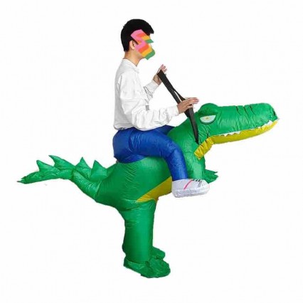 Adult Mascot Costume Air Blow Up Halloween Party Fancy Dress Animal Inflatable Suit Funny Ride On Crocodile Inflatable Costume Adult Mascot Costume Air Blow Up Halloween Party Fancy Dress Animal Inflatable Suit Funny Ride On Crocodile Inflatable Costume
