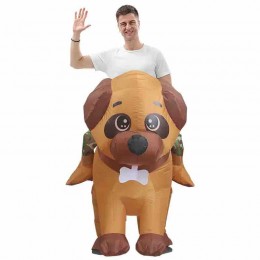 Cute Design Walking Animal Costume Inflatable Riding On Dog Costume Funny Halloween Christmas Party Cosplay Inflatable Costume  Cute Design Walking Animal Costume Inflatable Riding On Dog Costume Funny Halloween Christmas Party Cosplay Inflatable Costume