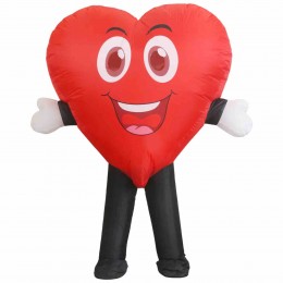 Inflatable Red Love Heart Costume Mascot Costume Adult Air Blow Up Suit Valentines Christmas Party Cosplay Inflatable Costume  Inflatable Red Love Heart Costume Mascot Costume Adult Air Blow Up Suit Valentines Christmas Party Cosplay Inflatable Costume