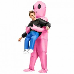 Adults Kids Festive Inflatable Alien Costume Inflatable Costumes Blow Up Alien Costume for Halloween Easter Christmas Party