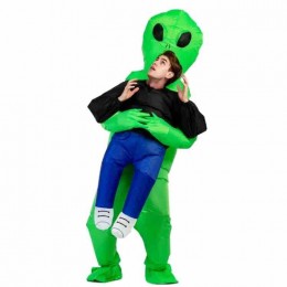 Cosplay Adult Kids Alien Inflatable Costume Boys Girl Party Inflatable Suit Funny Anime Fancy Dress Blow Up Halloween Costume