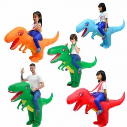 Funny Animal Games Performance Inflatable Costume Blow Up Dinosaur Suit Stage Cosplay Children Mount Halloween Dinosaur Costume