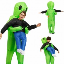 Funny Halloween Party Holiday Inflatable Suit Wholesale Inflatable Alien Blow Up Costume Inflatable Costume For Kid And Adults