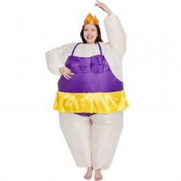 Inflatable Costume Ballet Game Cloth Adult Funny Blow up Suit Halloween Men's Costume Colorful Cosplay Plus Size Inflatable Suit