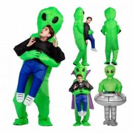 Inflatable Costume for Kids Teens Adults Alien Blow Up Suit Funny Party Inflatable Alien Costume Halloween Costume