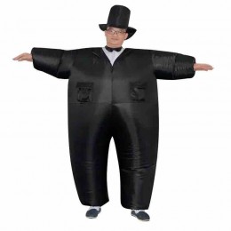Polyester Inflatable Masquerade Costume Full Body Suit Air Blow Up Costumes Jumpsuit Adults Inflatable Suit With Air-Filled Fan