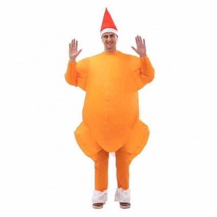Adult Inflatable Suit Fancy Dress Party Festival Decorations Blow Up Costume Thanksgiving Turkey Inflatable Costume With Hat Adult Inflatable Suit Fancy Dress Party Festival Decorations Blow Up Costume Thanksgiving Turkey Inflatable Costume With Hat