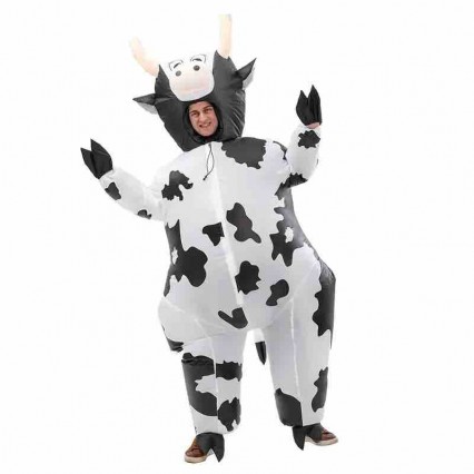Funny Party Unisex Animal Cosplay Costume Inflatable Cow Suit Inflatable Costume For Adult Halloween Christmas Carnival Funny Party Unisex Animal Cosplay Costume Inflatable Cow Suit Inflatable Costume For Adult Halloween Christmas Carnival