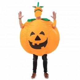 New Cosplay Holiday Full Body Blow Up Halloween Pumpkin Suit Halloween Costume Funny Inflatable Pumpkin Costume for Adult