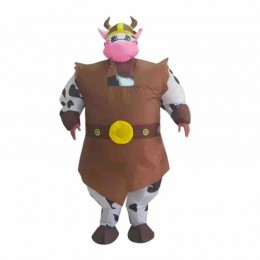 Bull Inflatable Suit Deluxe Cow Mascot Costume Funny Air Blow up Suit for Cosplay Party Festival Halloween Inflatable Costume  Bull Inflatable Suit Deluxe Cow Mascot Costume Funny Air Blow up Suit for Cosplay Party Festival Halloween Inflatable Costume