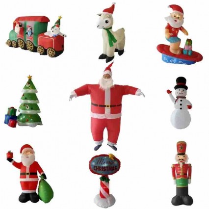 Custom Cute Christmas Inflatables Suit Christmas Yard Decoration Party Blow Up Santa Claus Costume Christmas Inflatable Custom Cute Christmas Inflatables Suit Christmas Yard Decoration Party Blow Up Santa Claus Costume Christmas Inflatable