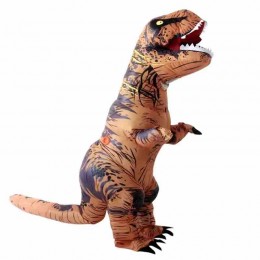 Factory Wholesale Halloween Party Festival Mascot Funny Cosplay Suit Adults Kids Size Blow Up T-REX Inflatable Dinosaur Costume