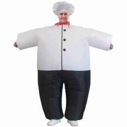 Popular Halloween Inflatable Costumes Chef Air Blow up Costumes Funny Fancy Dress Party Cosplay Halloween Costume for Adult  Popular Halloween Inflatable Costumes Chef Air Blow up Costumes Funny Fancy Dress Party Cosplay Halloween Costume for Adult