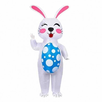 Custom Festive Mascot Costume Pink Bunny Inflatable Costumes Blow Up Full Body Costume Easter Adult Rabbit Inflatable Suit Custom Festive Mascot Costume Pink Bunny Inflatable Costumes Blow Up Full Body Costume Easter Adult Rabbit Inflatable Suit