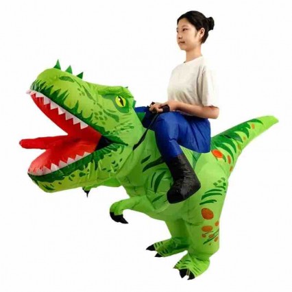 Halloween Adult Inflatable Ride-on T-Rex Dinosaur Costume Funny Air Blow-up Suit Cosplay Christmas Party Inflatable Costume Halloween Adult Inflatable Ride-on T-Rex Dinosaur Costume Funny Air Blow-up Suit Cosplay Christmas Party Inflatable Costume