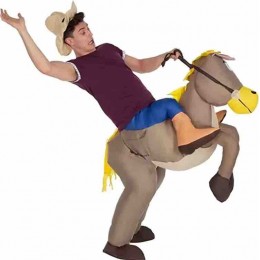 Blow Up Party Suit Adults And Kid Cowboy Horse Rider Fancy Dress Inflatable Costume Inflatable Halloween Costume  Blow Up Party Suit Adults And Kid Cowboy Horse Rider Fancy Dress Inflatable Costume Inflatable Halloween Costume