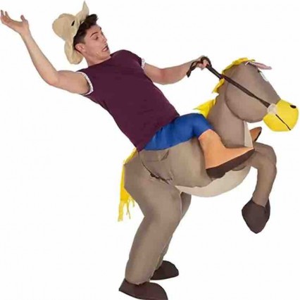 Blow Up Party Suit Adults And Kid Cowboy Horse Rider Fancy Dress Inflatable Costume Inflatable Halloween Costume Blow Up Party Suit Adults And Kid Cowboy Horse Rider Fancy Dress Inflatable Costume Inflatable Halloween Costume
