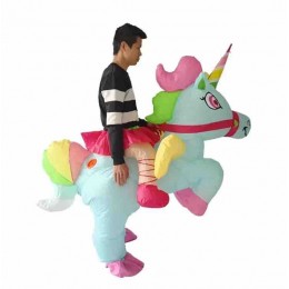 Colorful Blow Up Unicorn Outfit Festival Dress Up Animal Costume Kids Adult Animal Inflatable Cosplay Unicorn Inflatable Costume  Colorful Blow Up Unicorn Outfit Festival Dress Up Animal Costume Kids Adult Animal Inflatable Cosplay Unicorn Inflatable Costume