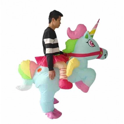 Colorful Blow Up Unicorn Outfit Festival Dress Up Animal Costume Kids Adult Animal Inflatable Cosplay Unicorn Inflatable Costume Colorful Blow Up Unicorn Outfit Festival Dress Up Animal Costume Kids Adult Animal Inflatable Cosplay Unicorn Inflatable Costume