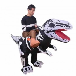 Adult T-Rex Dinosaur Inflatable Suit Halloween Costume Riding A Dinosaur Funny Mascot Cosplay Inflatable Costume  Adult T-Rex Dinosaur Inflatable Suit Halloween Costume Riding A Dinosaur Funny Mascot Cosplay Inflatable Costume