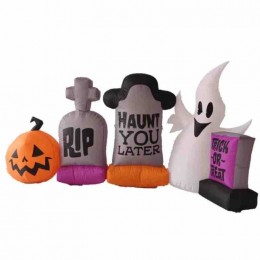 Halloween Inflatable Pumpkin Tombstone Elves Indoor Outdoor Halloween Train Decoration Inflatable Yard Decoration  Halloween Inflatable Pumpkin Tombstone Elves Indoor Outdoor Halloween Train Decoration Inflatable Yard Decoration